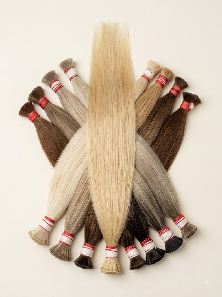 Raw Virgin Bulk Hair Single Donor